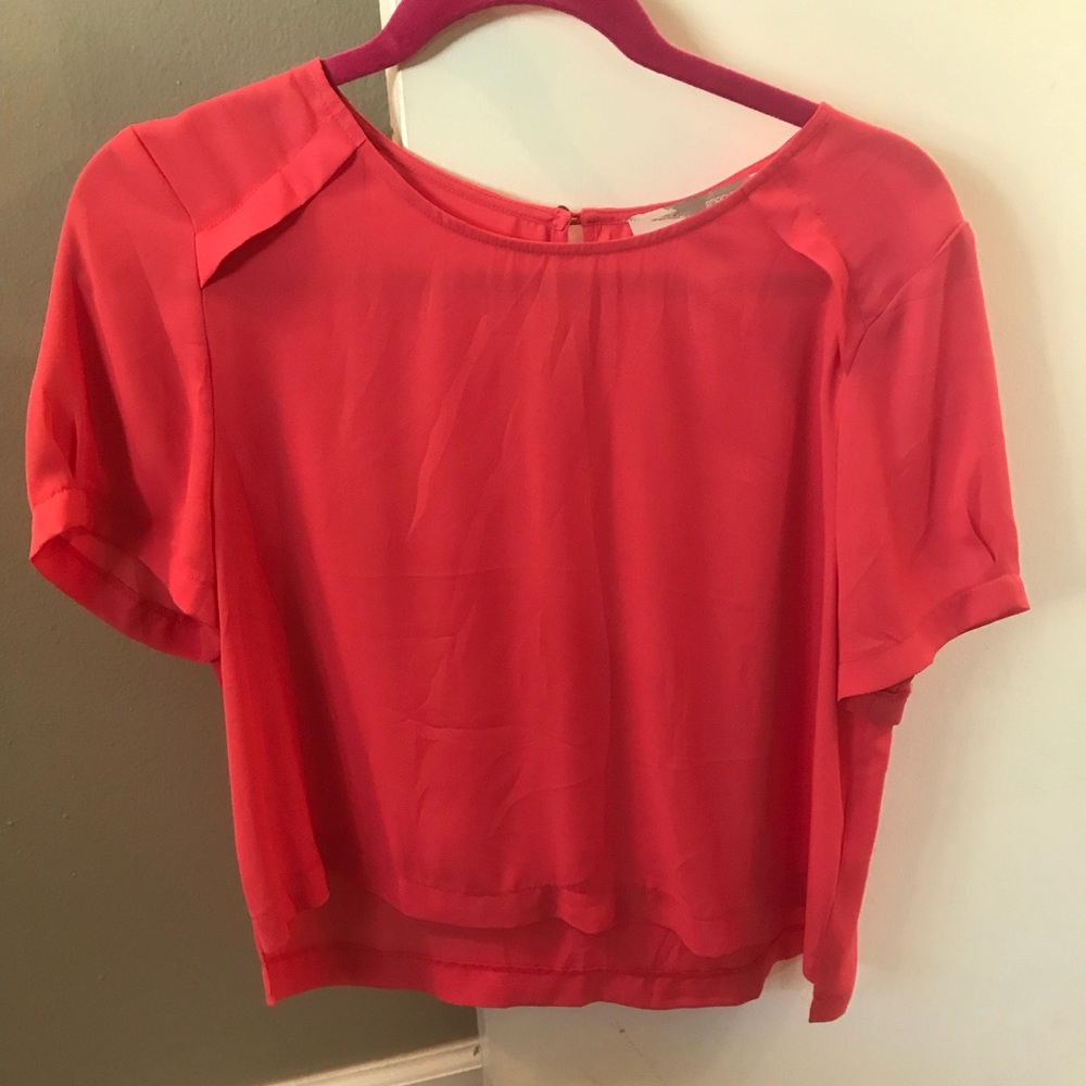 Coral crop top